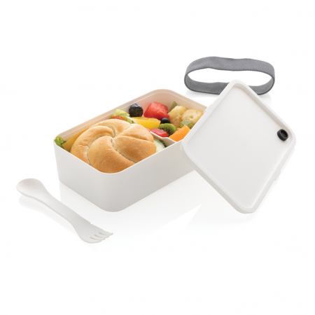Caserola de pranz din PP cu spork, 0.8L practica si rezistenta [2]