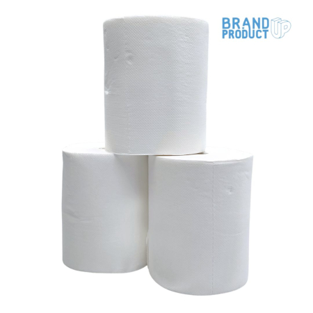 Prosop hartie rola derulare centrala 650gr, 80M, 2 str, alb, 6 role/bax [1]