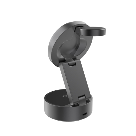 Incarcator wireless Quantum RCS 3-in-1 25W, pliabil, pentru telefon, AirPods si smartwatch [10]
