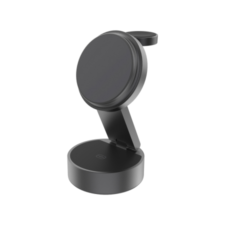 Incarcator wireless Quantum RCS 3-in-1 25W, pliabil, pentru telefon, AirPods si smartwatch [1]