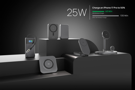 Power bank magnetic 10.000mAh 25W wireless si 30W USB-C RCS, Quantum [9]