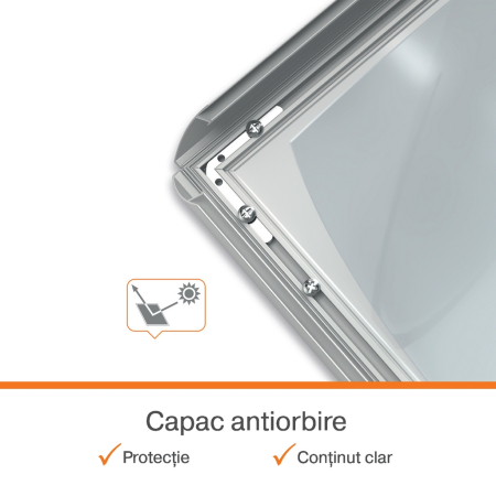Rama pentru perete NOBO, aluminiu, cu click, A3, gri [6]