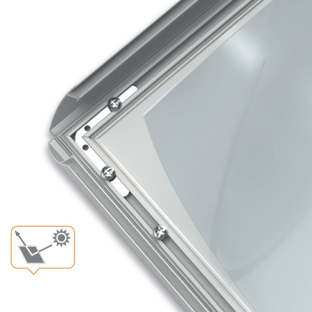 Rama pentru perete NOBO, aluminiu, cu click, A3, gri [3]
