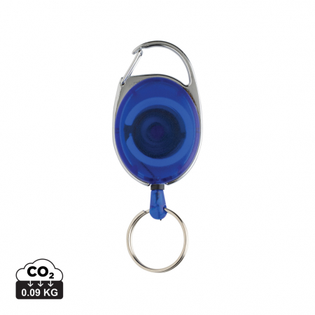 Lanyards si brelocuri - Breloc roller clip din ABS reciclat RCS cu cordon 60 cm si carabiniera