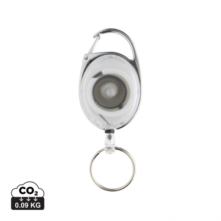 Breloc roller clip din ABS reciclat RCS cu cordon 60 cm si carabiniera [0]