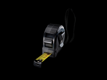 Ruleta RCS 3m/16mm – ABS reciclat, grip cauciuc TPR, banda galbena cm [9]