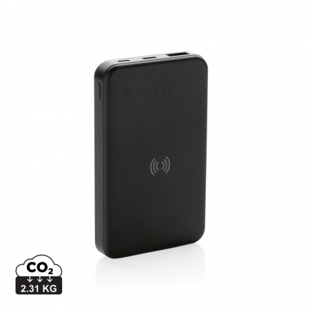 Baterii externe - Powerbanks - Powerbank 5.000 mAh RCS, incarcare wireless 5W, ABS reciclat