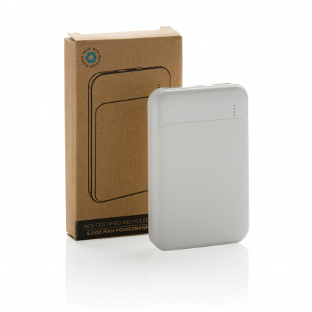 Powerbank 5.000 mAh RCS din plastic reciclat, incarcare rapida [9]