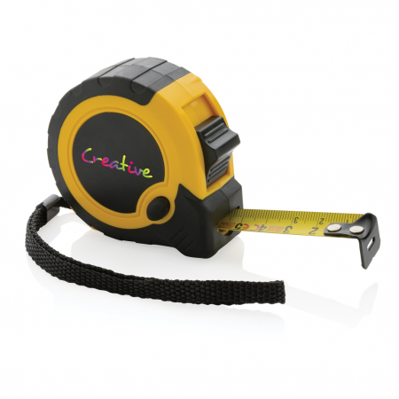 Ruleta RCS 5m/19mm cu buton oprire – ABS reciclat, banda galbena cm [6]