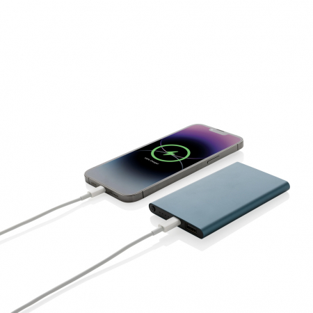 Powerbank 4.000 mAh din aluminiu si plastic reciclat RCS, incarcare rapida 10W [2]