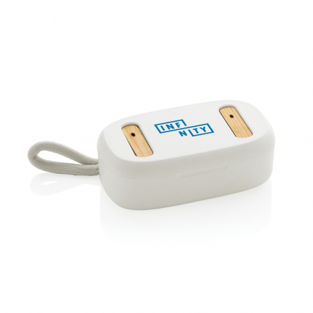 Casti wireless TWS din bambus si plastic reciclat RCS, albastrutooth 5.3 [6]