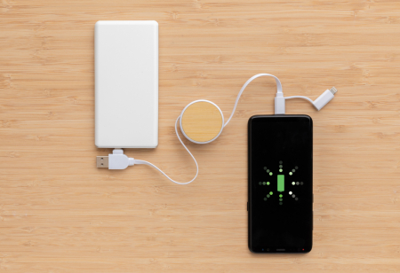 Cablu retractabil 6-in-1 Ontario RCS eco – USB-C, iOS, Micro USB [3]