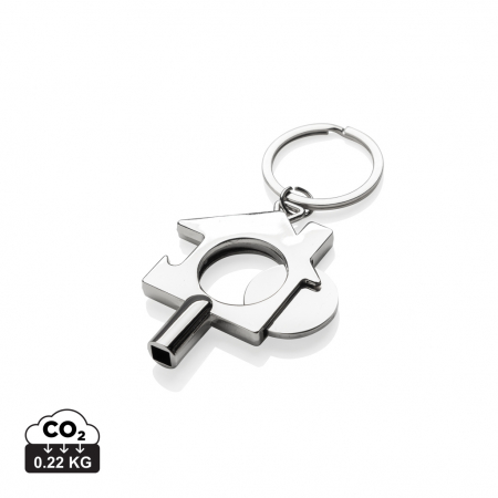 Lanyards si brelocuri - Breloc 3 in 1 din zinc reciclat RCS – multifunctional si eco-friendly