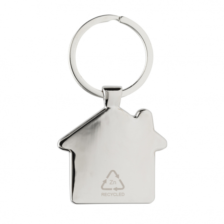 Breloc casa din aliaj de zinc reciclat RCS si bambus – eco si elegant [4]