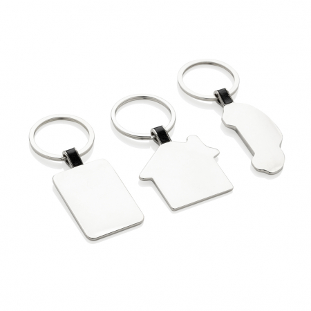 Breloc dreptunghi din aliaj de zinc reciclat RCS – minimalist si eco [5]