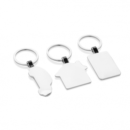 Breloc dreptunghi din aliaj de zinc reciclat RCS – minimalist si eco [6]