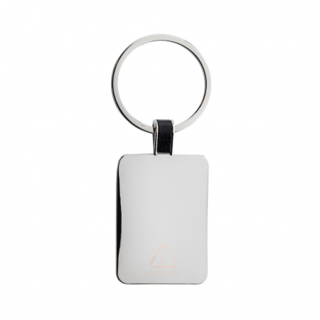 Breloc dreptunghi din aliaj de zinc reciclat RCS – minimalist si eco [3]