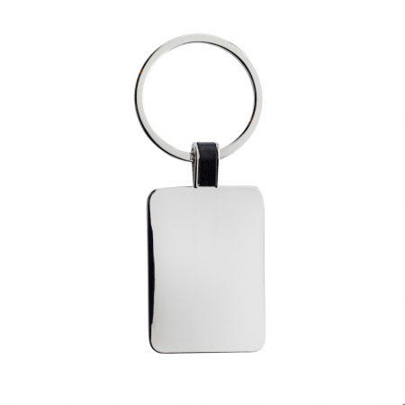 Breloc dreptunghi din aliaj de zinc reciclat RCS – minimalist si eco [1]