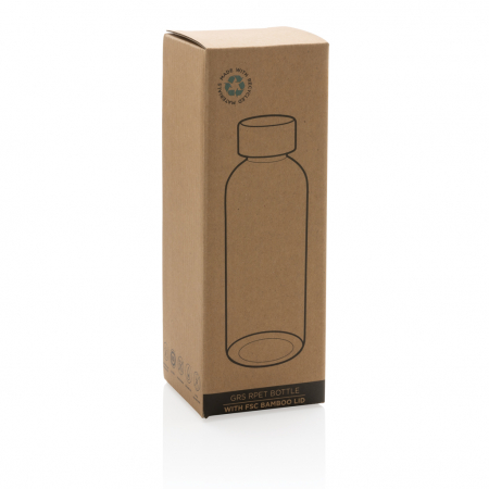 Sticla RPET reciclat RCS 660 ml cu capac bambus FSC [10]