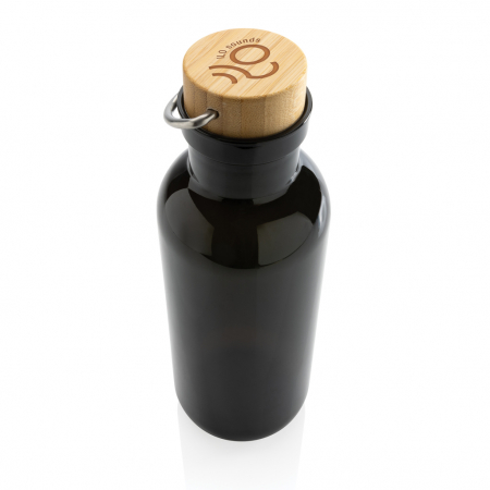 Sticla RPET reciclat RCS 680 ml cu capac bambus si maner [5]