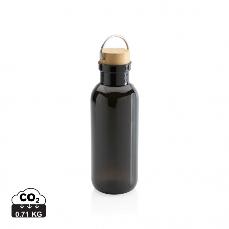 Sticle, cani si termosuri to go - Sticla RPET reciclat RCS 680 ml cu capac bambus si maner