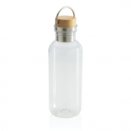 Sticla RPET reciclat RCS 680 ml cu capac bambus si maner [4]