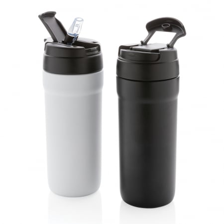 Pahar termos inox reciclat RCS 670 ml cu capac dual [11]