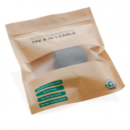 Cablu 6-in-1 retractabil RCS reciclat – incarcare rapida [2]