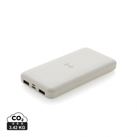 Powerbank wireless 8.000 mAh RCS, incarcare 5W, din plastic reciclat [0]
