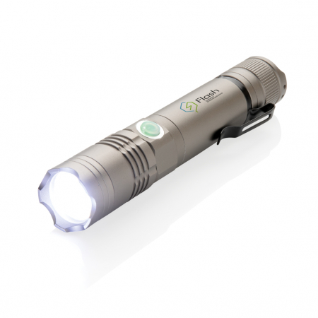Lanterna reincarcabila 3W din aluminiu – 130 lumeni, raza 200 m, IPX4 [4]