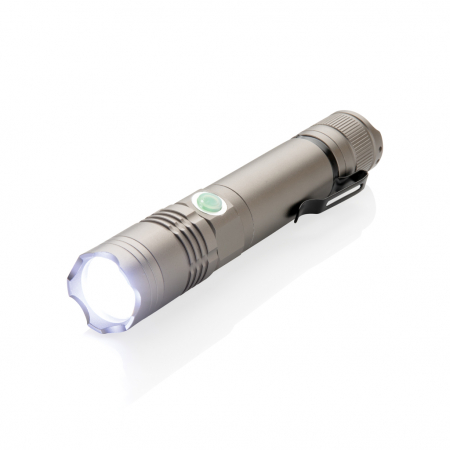 Lanterna reincarcabila 3W din aluminiu – 130 lumeni, raza 200 m, IPX4 [1]