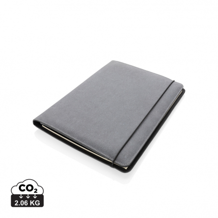 Organizatoare business - Mapa A4 din piele reciclata cu notepad si buzunare – personalizabila