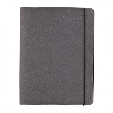 Mapa A4 din piele reciclata cu notepad si buzunare – personalizabila [2]