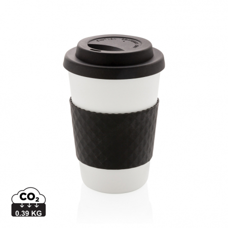 Sport si accesorii outdoor - Cana cafea reutilizabila 270 ml cu capac silicon
