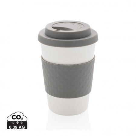 Cana cafea reutilizabila 270 ml cu capac silicon [0]