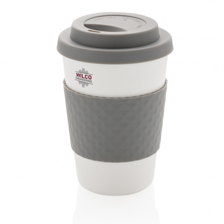 Cana cafea reutilizabila 270 ml cu capac silicon [4]