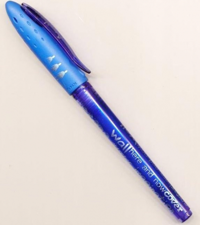 Birotica si papetarie - Roller Uni-ball Fanthom cu radiera 0.7mm albastru