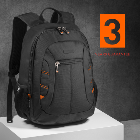 Promotii si reduceri - Rucsac laptop 15" Colorissimo City, negru/portocaliu