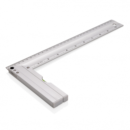 Rigla patrata aluminiu 30 cm/10 inch cu boloboc integrat [2]