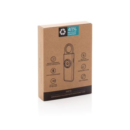 Alarma personala Safio RCS SOS, 150 dB, Bluetooth, locatie live, USB-C [13]