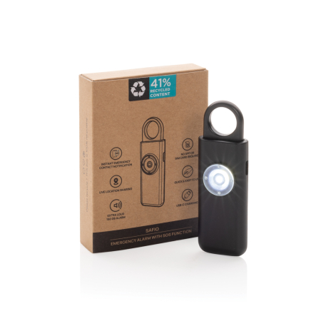 Alarma personala Safio RCS SOS, 150 dB, Bluetooth, locatie live, USB-C [3]