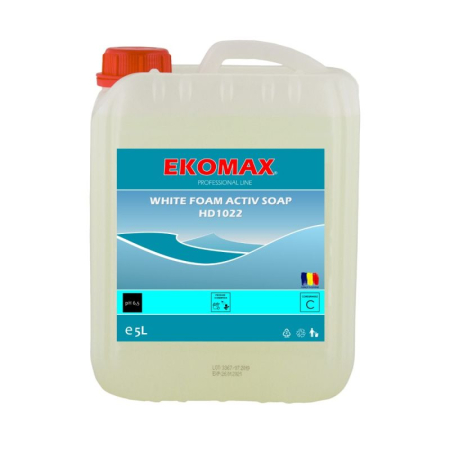 Unitate Protejata - PRODUCTIE - Sapun lichid dozatoare spumare Ekomax White Foam Active Soap 5L
