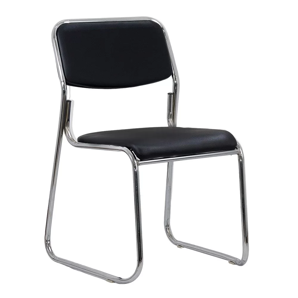 Scaun de conferinta cromat, stivuibile [0]