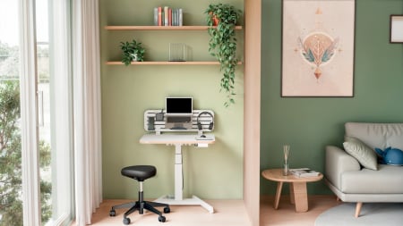 Scaun ergonomic Leitz Ergo cu roți, șezut tip șa, spumă DDF, reglabil 46–59 cm [11]
