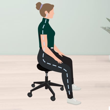 Scaun ergonomic Leitz Ergo cu roți, șezut tip șa, spumă DDF, reglabil 46–59 cm [9]