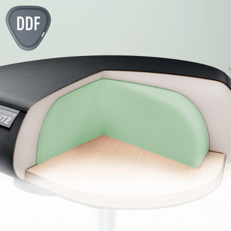 Scaun ergonomic Leitz Ergo cu roți, șezut tip șa, spumă DDF, reglabil 46–59 cm [3]