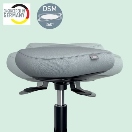 Scaun ergonomic Leitz Ergo cu roți, șezut tip șa, DSM 360°, spumă DDF Dual Density [8]