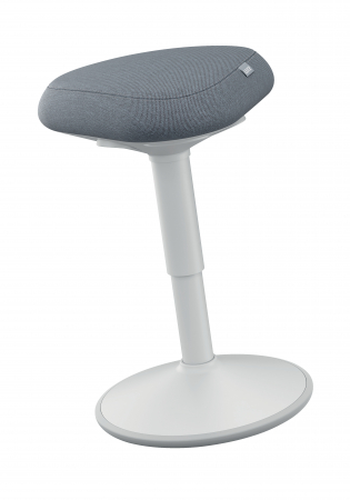 Scaune si produse ergonomice - Scaun Ergonomic Leitz Ergo – Pozitie Sezut/In Picioare, Inaltime Reglabila, Gri-Pastel si Gri-Carbune