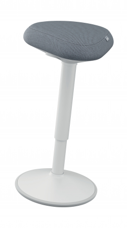 Scaune si produse ergonomice - Scaun Ergonomic Leitz Ergo – Pozitie Sezut/In Picioare, Inaltime Reglabila (57-82 cm), Gri-Pastel si Gri-Carbune