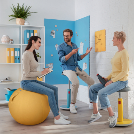 Scaun ergonomic Leitz, pozitie sezut/in picioare [2]
